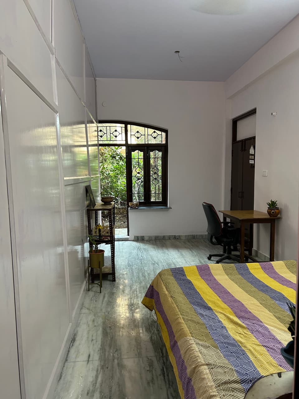 Another angle showing floor area inside the garden-view studio.