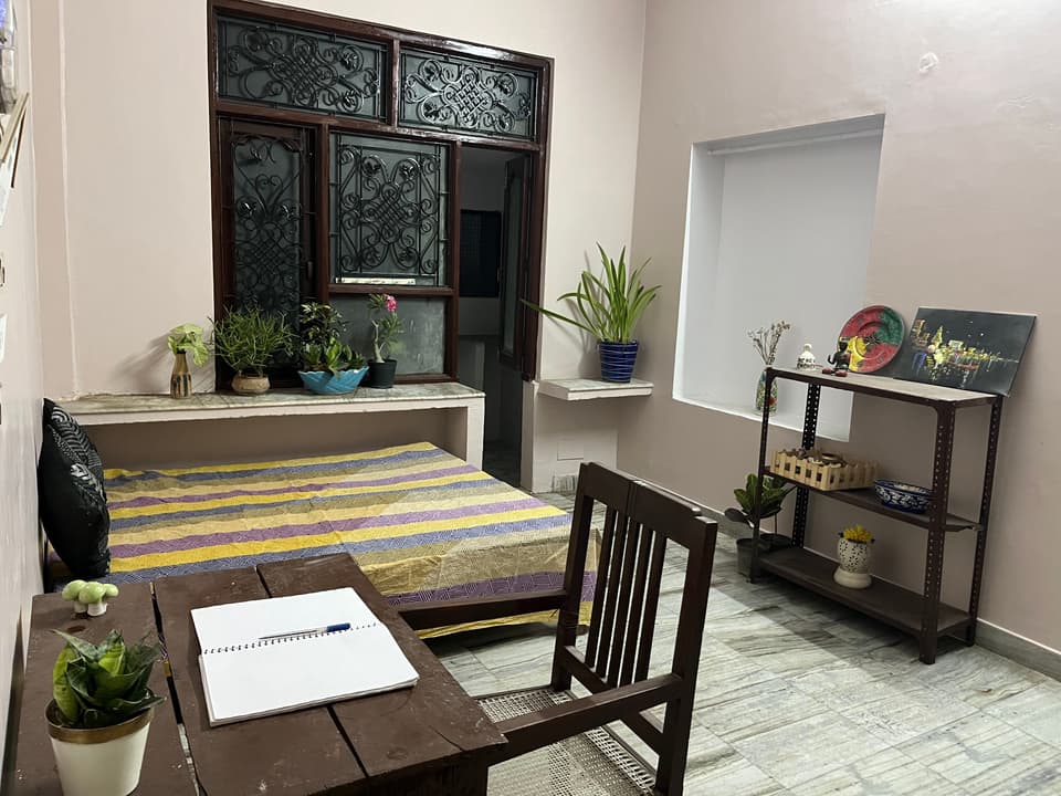 Room corner view of the 1 RK setup.