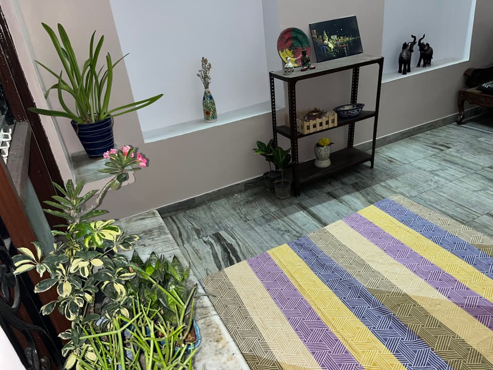 Another full-room angle showing the size of the 1 RK layout.